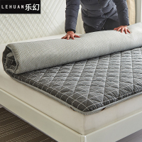 乐幻(LEHUAN)家纺 简约风全棉印花透气榻榻米压缩床垫床褥0.9*2.0m