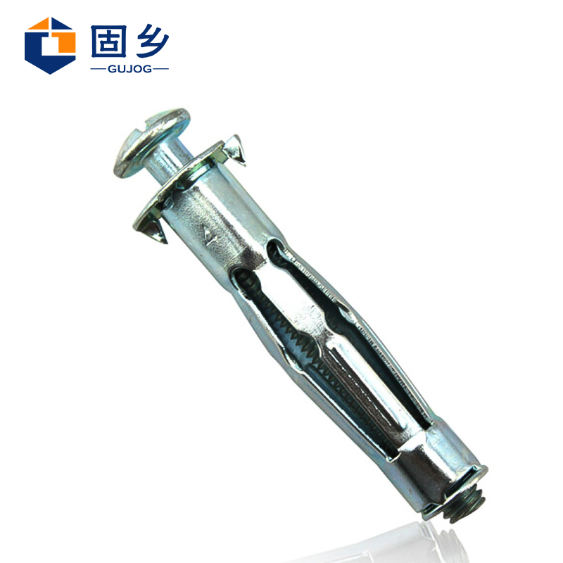 固乡（10只装）空心砖幕墙膨胀螺丝 锚栓 飞机膨胀管 石膏板中空胀塞 空心砖膨胀螺丝 【M4*38mm】