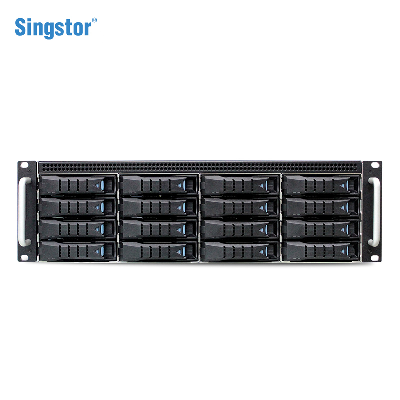 鑫云(Singstor)SS300P-16R真人秀制作磁盘阵列 4K剪辑光纤NAS中央共享存储 旗舰级