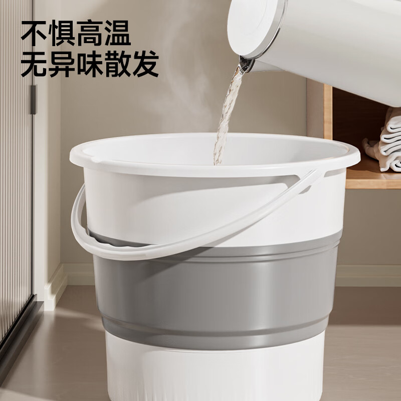 五月花折叠水桶17L便携式宿舍洗衣桶可户外旅行便携水桶洗车高清大图