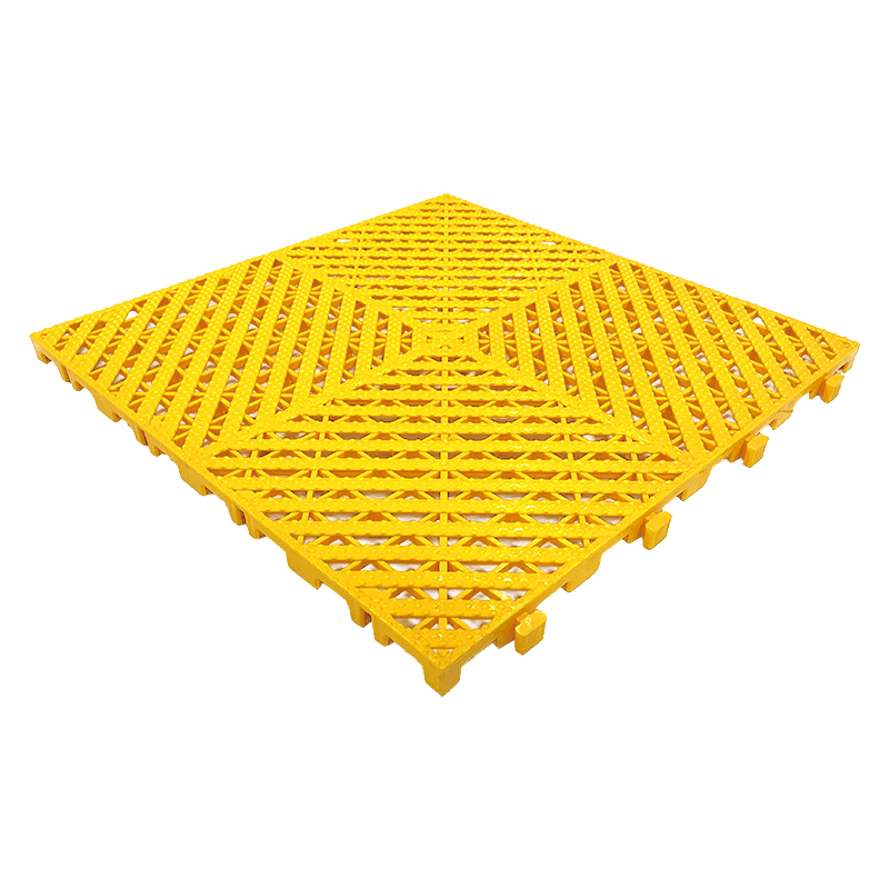 臻远 ZY3121301地格栅塑料拼接地板垫网格垫板 黄色