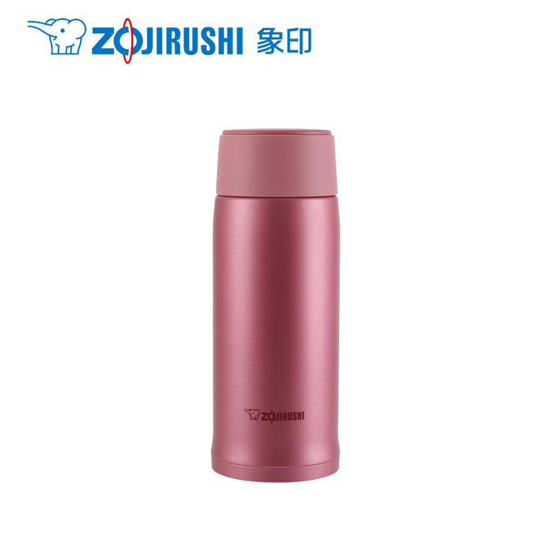 象印(ZOJIRUSHI)孕婴童保温杯SM-NA36 直身水杯真空304不锈钢保冷保温用品 男女车载杯子360ml 粉色