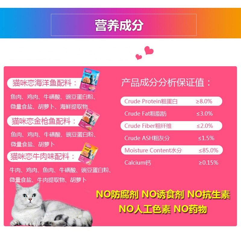 麦富迪肉粒包猫零食湿粮罐头牛肉金枪鱼海洋猫妙鲜肉粒包 海洋鱼85g*12 包高清大图