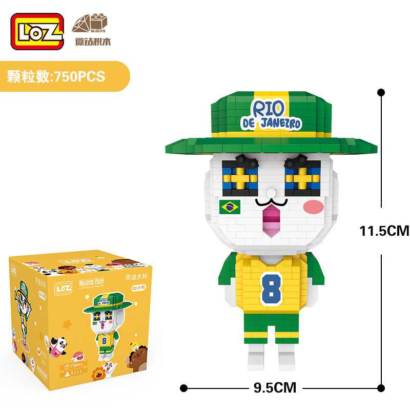 LOZ俐智小颗粒积木同道大叔十二星座模型益智玩具礼品9112水瓶座