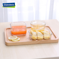 三光云彩（GLASSLOCK）韩国进口钢化耐热玻璃保鲜盒195ml 微烤两用宝宝辅食盒饭盒碗OCCT--019