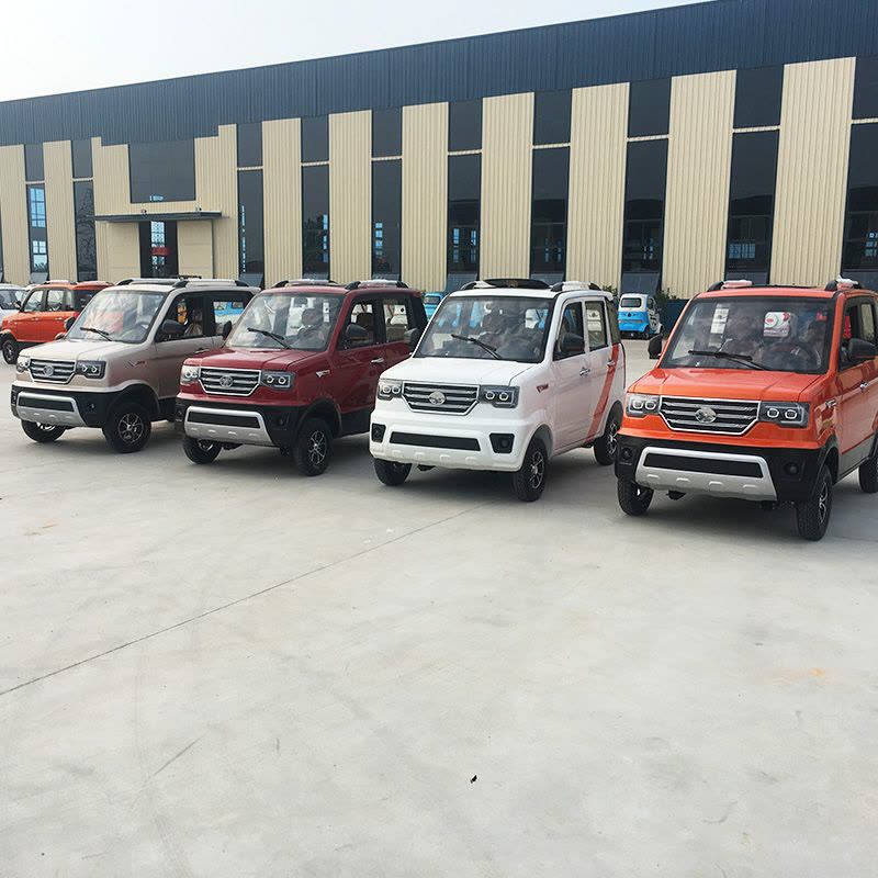 婉晨 新款猛禽款铁壳小型电动汽车成人老人女士电动四轮车新能源油电两用老年代步车五门四座全封闭4人电瓶轿车图片