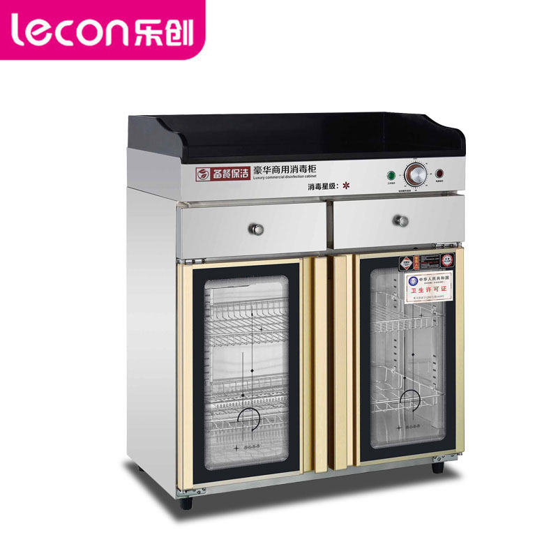 乐创(lecon) 商用多功能热风循环消毒柜LC-J-XD430A2 展示式 双门 320L
