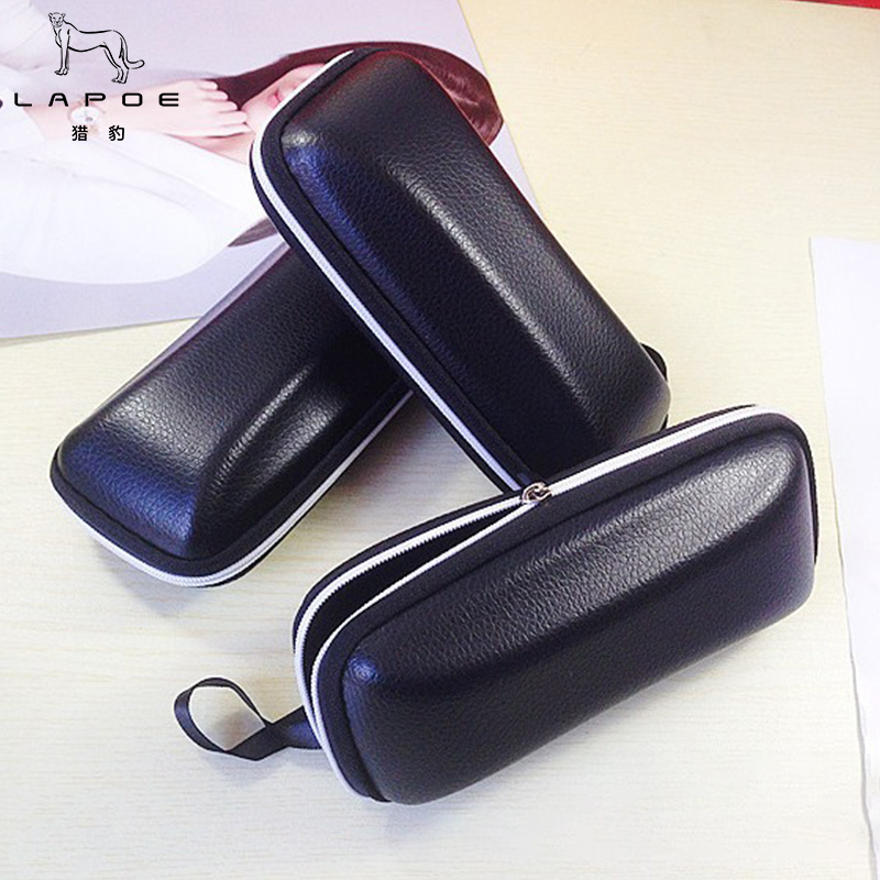 猎豹 防水PU硬质眼镜盒终端机收纳盒16.5*7*5cm/个高清大图