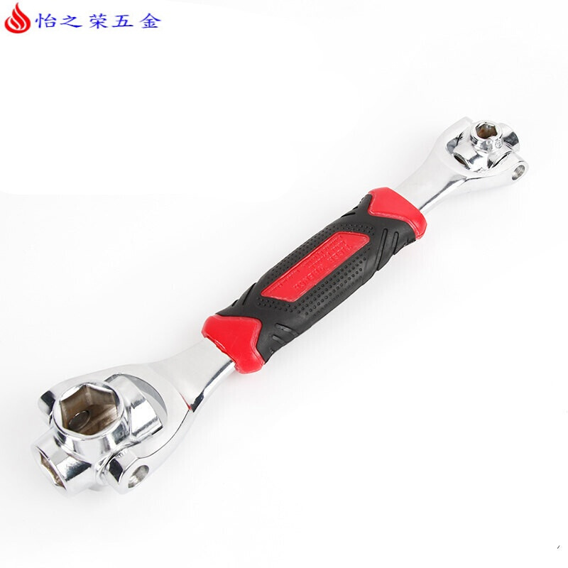 扳手52合一多功能套筒扳手套装八合一合1德国多用360度8-21mm 塑柄款八合一扳手12-19
