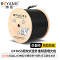 博扬 GYTA53重铠地埋单模室外光缆 12芯光缆 100米 BY-GYTA53-12B1.3 光纤线