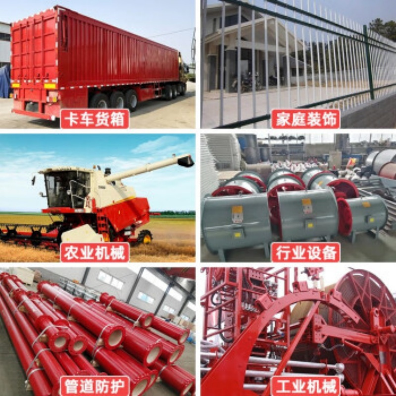 齐鲁 油漆 大红醇酸调和漆 管道铁栏杆金属防锈漆木材防腐漆 大红色 15KG/桶