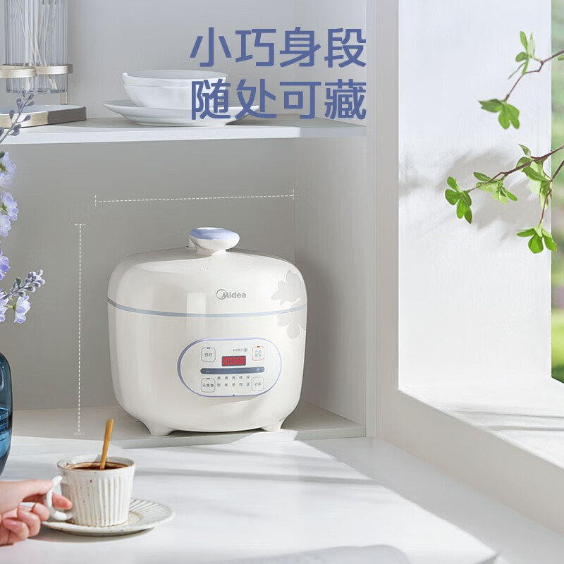 美的(Midea)肆意电压力锅家用 小型2.5L 智能预约多功能 大火力高压锅电饭煲 1-3人 MY-E326