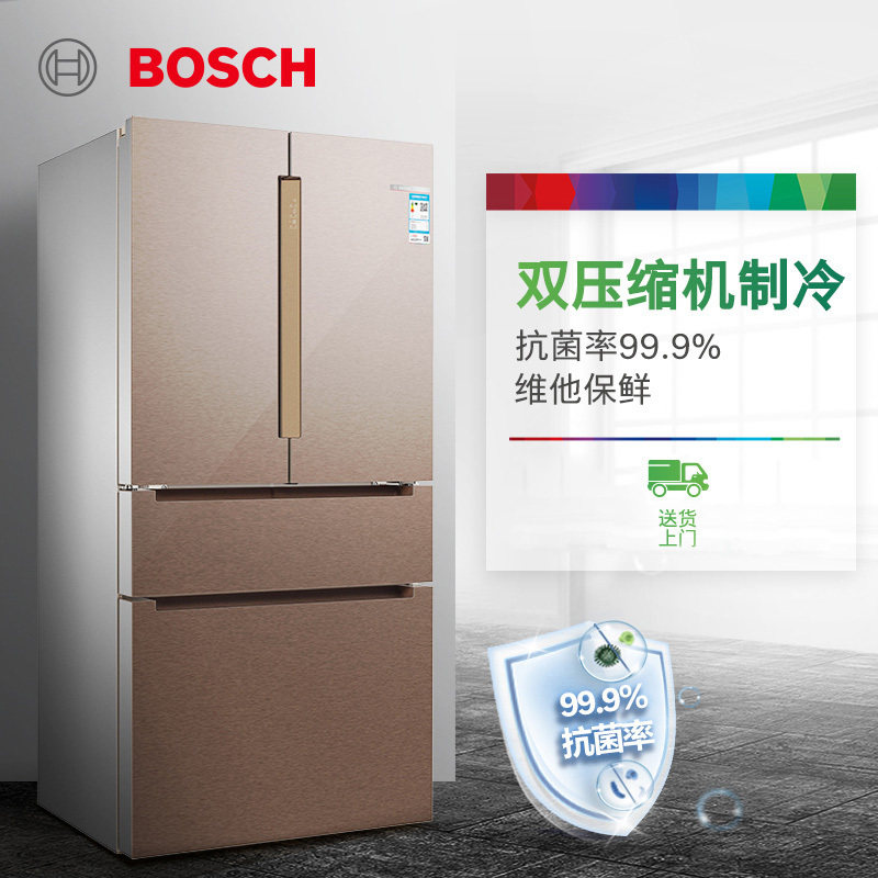博世 KFF98AA63C 605升 多门冰箱 变频法式四门风冷零度维他保鲜高清大图