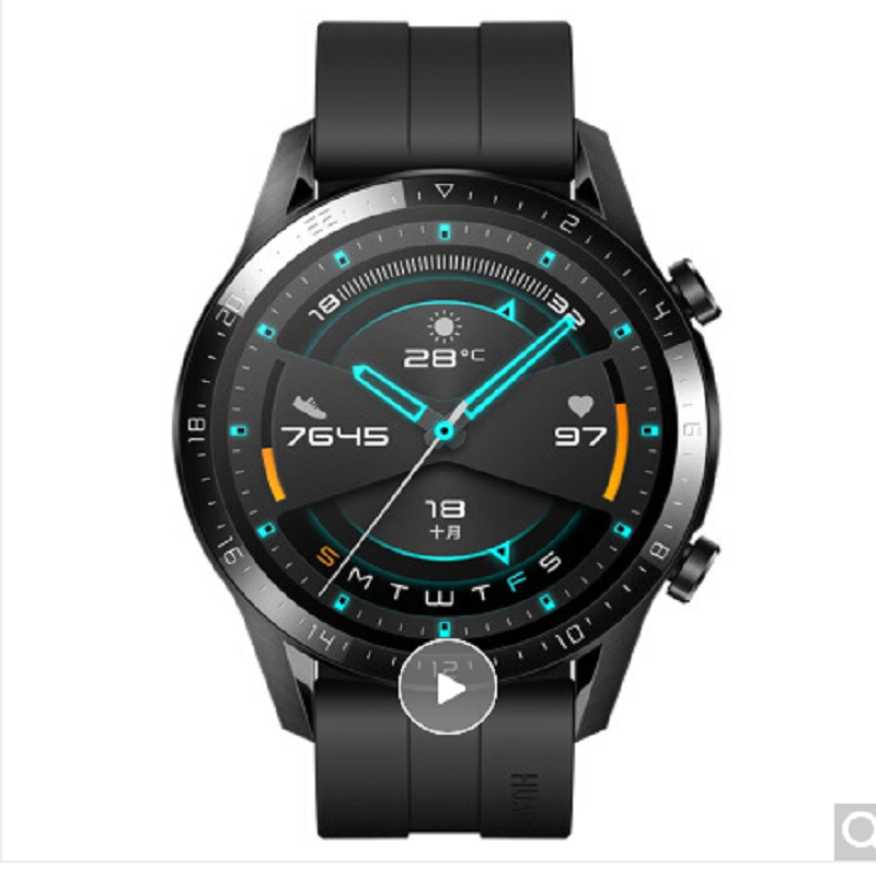 运动手表华为WATCH GT2 ( 运动智能手表两周长续航/蓝牙通话/血氧检测/麒麟芯片 华为gt2 46mm)