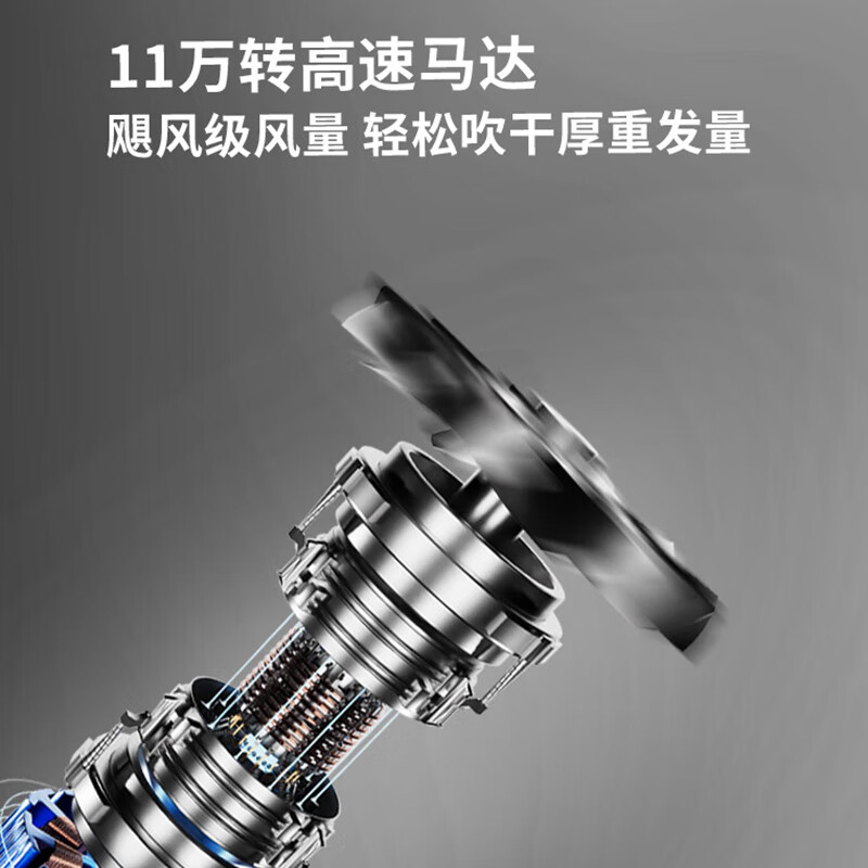 ApiYoo艾优高速吹风机PF6 星光银 高速吹头高清大图