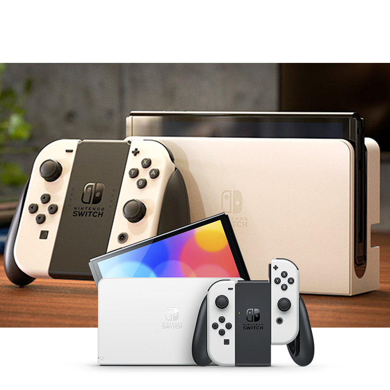 任天堂Nintendo Switch NS掌上游戏机 白色OLED主机 国行版 便携家用体感掌机(265)高清大图