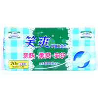 笑爽护翼卫生巾290mm夜用棉柔纤巧型20片