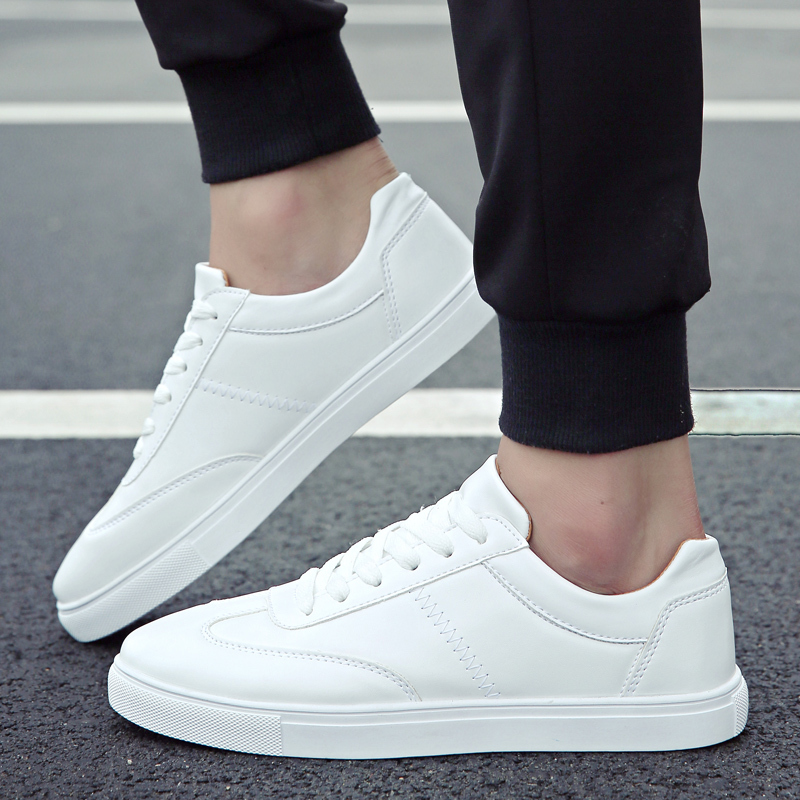 苏芈春夏季白色板鞋男韩版小白鞋男士休闲潮鞋2021新款低帮白鞋男鞋子
