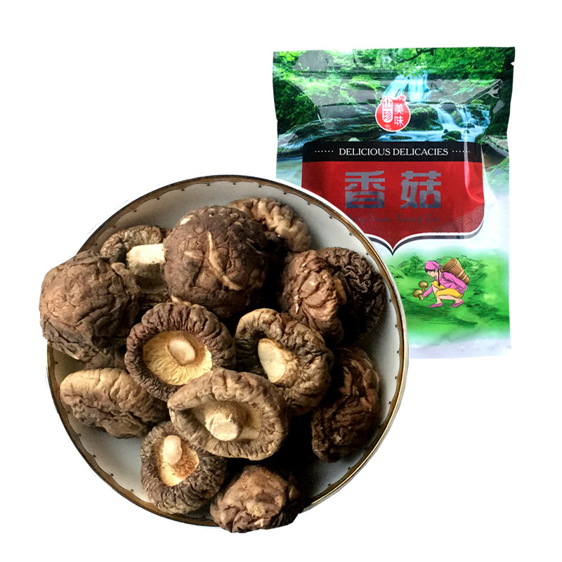 [满30减5]俏果缘 香菇250g 香菇干货干香菇东北香菇 农家自产野生椴木香菇无根干香菇野生冬菇菌菇干货特产