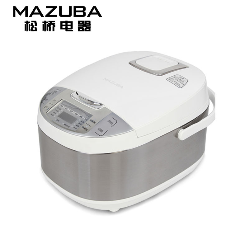 松桥(MAZUBA)电饭煲MRC-CS0512YY 家用智能5L多功能加厚黄晶内胆饭煲24小时智能预约便捷操作