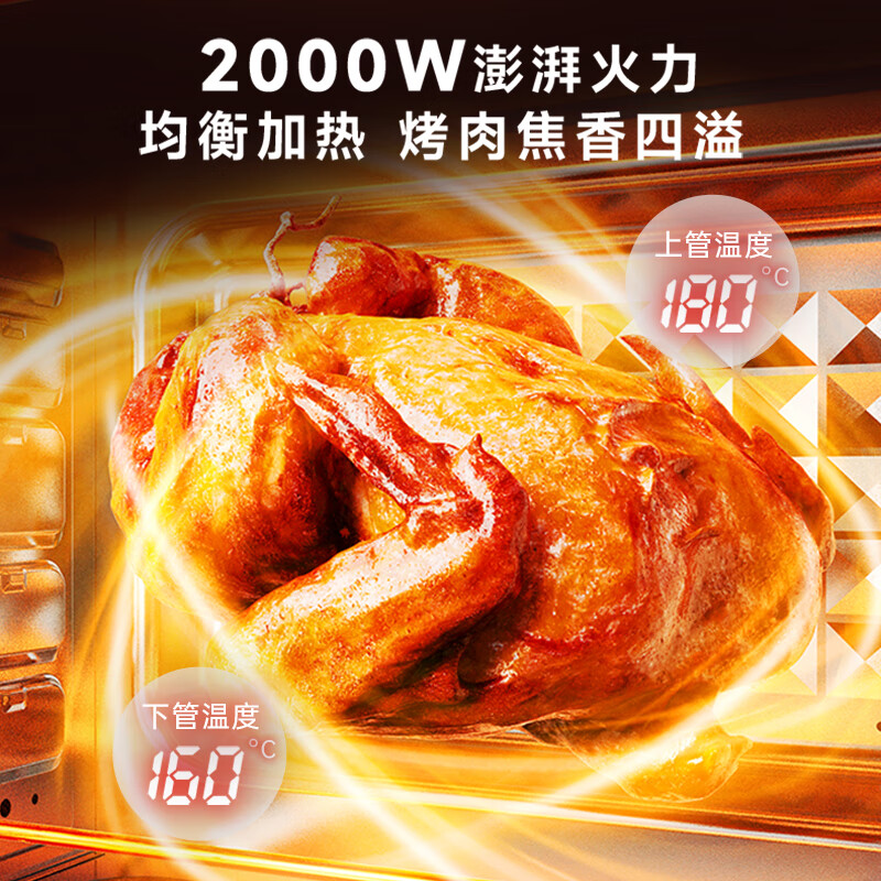 小熊(Bear)电烤箱 家用多功能 迷你容量S型发热管 定时控温旋钮操控 免预热小型烤箱高清大图