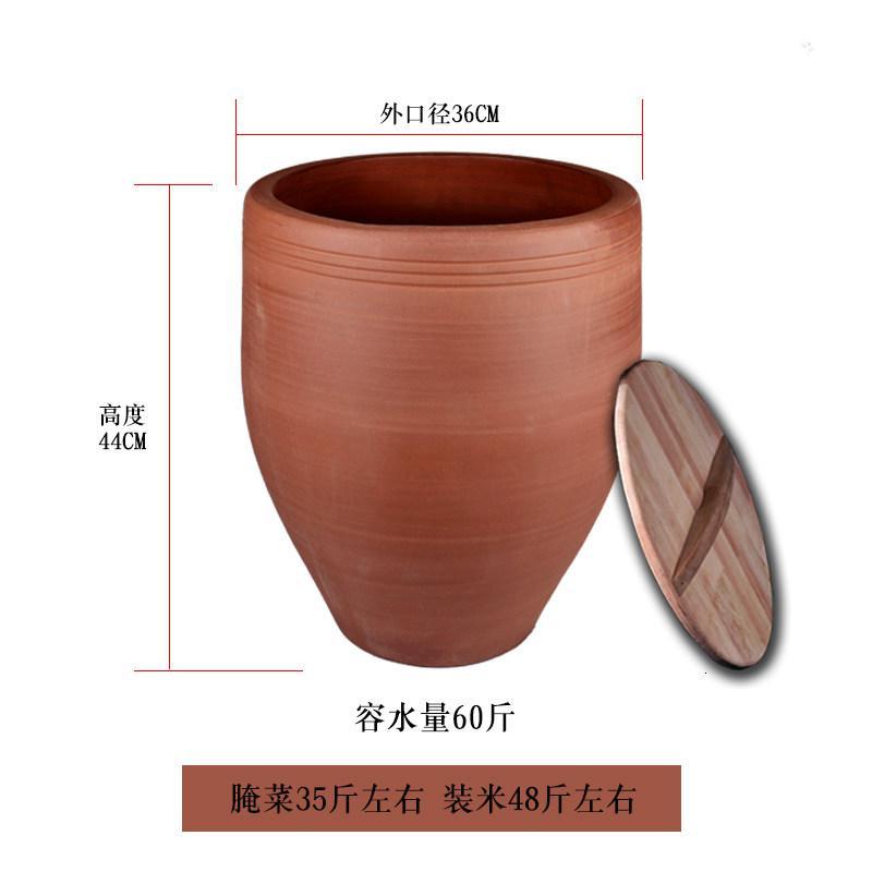拓进厨房小工具603tm 水缸水缸家用储水用老式粗陶瓷阳台养鱼大小号土陶带盖防虫防潮米缸加厚无釉带木盖 容水量 60斤 价格图片品牌报价 苏宁易购后天厨具专营店