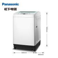 松下(Panasonic)8公斤全自动家用波轮静音 节能 洗脱一体波轮洗衣机(白色) XQB80-T8DKS