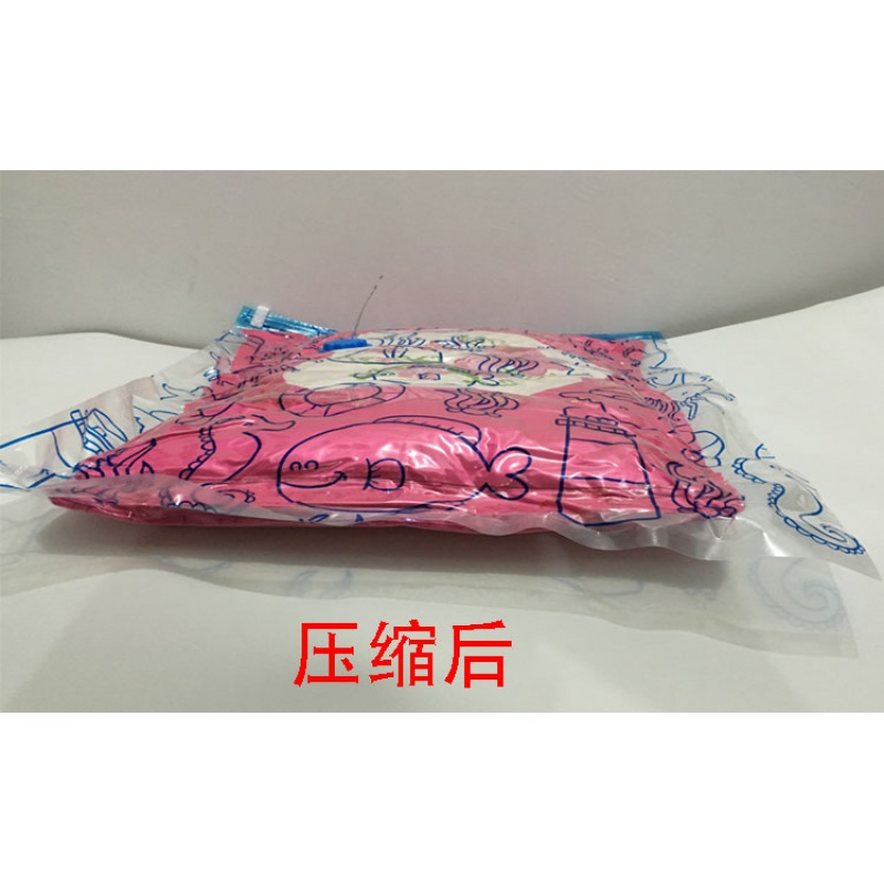 5只装真空压缩袋收纳袋棉被特大号 抽真空密封袋衣物中号送手泵收纳袋 三维工匠高清大图