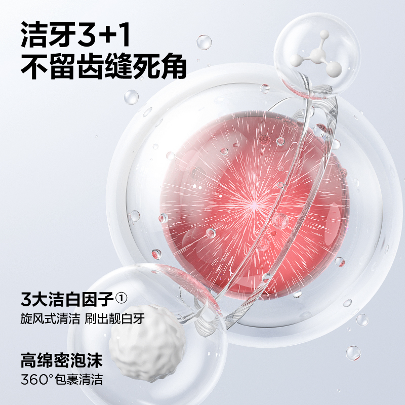 参半 CP-KQ-YG-0084 oralshark高山茉莉味科研白牙膏180g高清大图