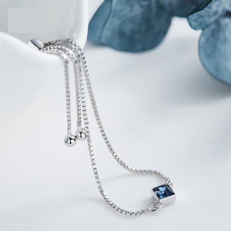 鑫铂尼925纯银手饰品七夕情人节礼物送女友告白银手链手环女生生日礼物送老婆银饰图片