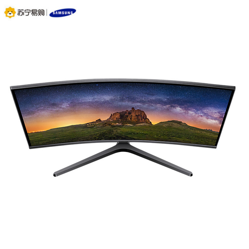 三星(SAMSUNG)C27JG54QQC 26.9英寸2K高清 144Hz 曲面1800R 游戏吃鸡电竞显示器(HDMI/DP)