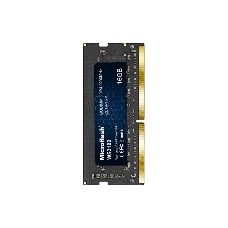 微闪(Microflash)WS3100-16G DDR4 笔记本内存条3200Hz 35GB/S(计量单位:个)黑色高清大图