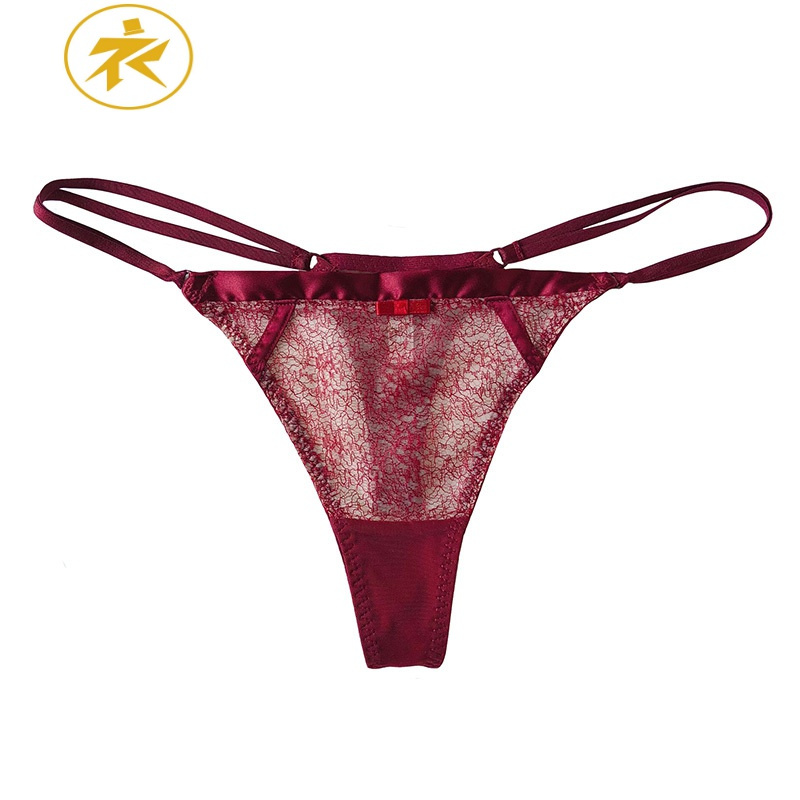 ideamini欧美性感诱惑低腰网纱透视丁字裤女士t字裤三送一内裤