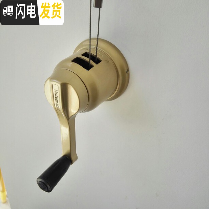 三维工匠配件手摇器升降器 晾衣架手摇器6818 88188806 6501B金色手摇器送3个膨胀丝晾衣架配件高清大图