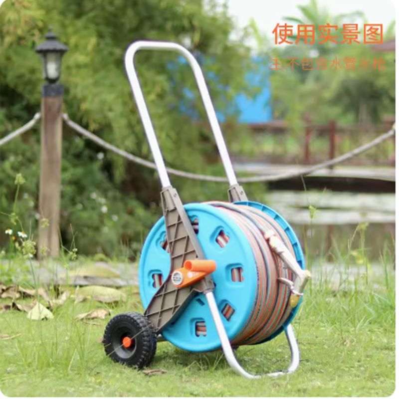 水管软管缠绕架单架 中号 可卷20-35M 4分水管高清大图