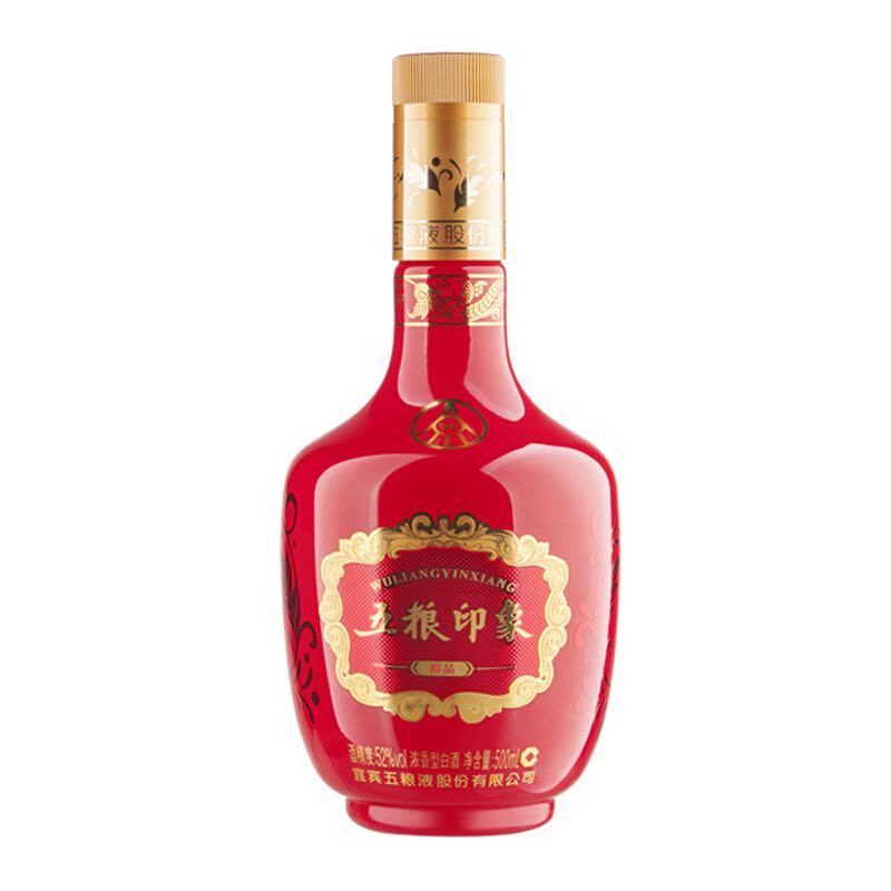 五粮液股份出品五粮印象醇品52度500ml 单瓶浓香型白酒【价格图片品牌
