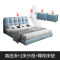 床 现代简约双人床真皮床北欧小户型榻榻米床1.8米婚床储物床主卧