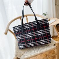 南极人2021新款简约大容量牛津布单肩包托特包女包懒人便携手提包购物袋_688 【YZP-805】黑色