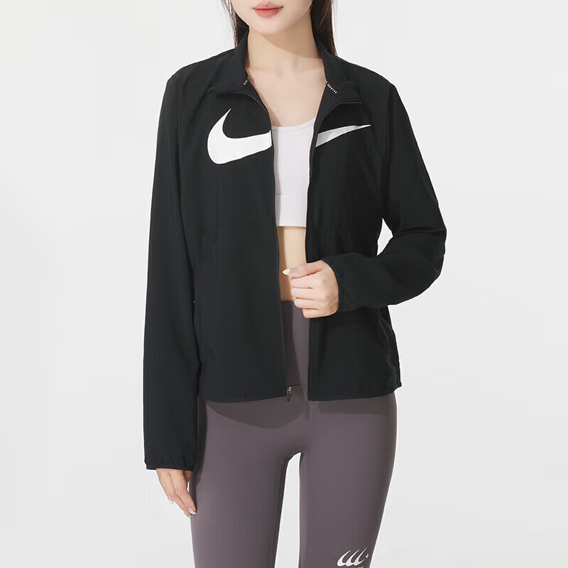 耐克(NIKE)外套女装新款户外健身运动服时尚防风休闲立领夹克HV2648-010 ZP高清大图