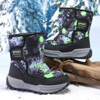 邦塞斯 东北雪地靴男保暖黑色加绒加厚户外高帮高筒防水防滑大码棉鞋女士