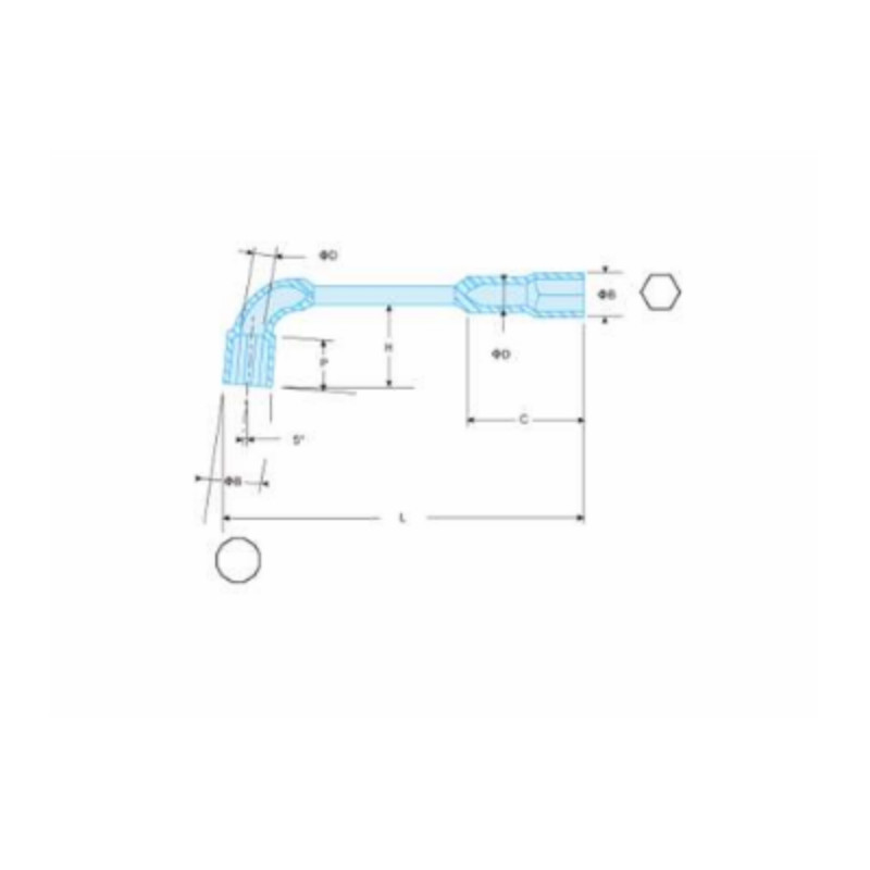 史丹利 Stanley13-381-23L形套筒扳手 19“