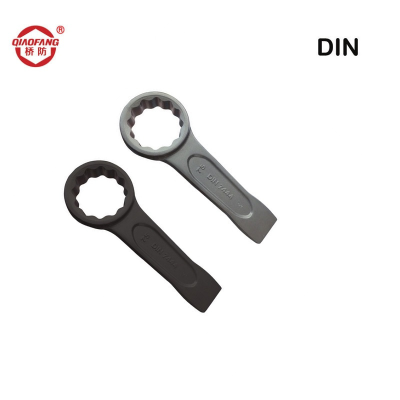 桥防(QIAOFANG) QF3310中泊集团钢制德标敲击梅花扳手 32mm