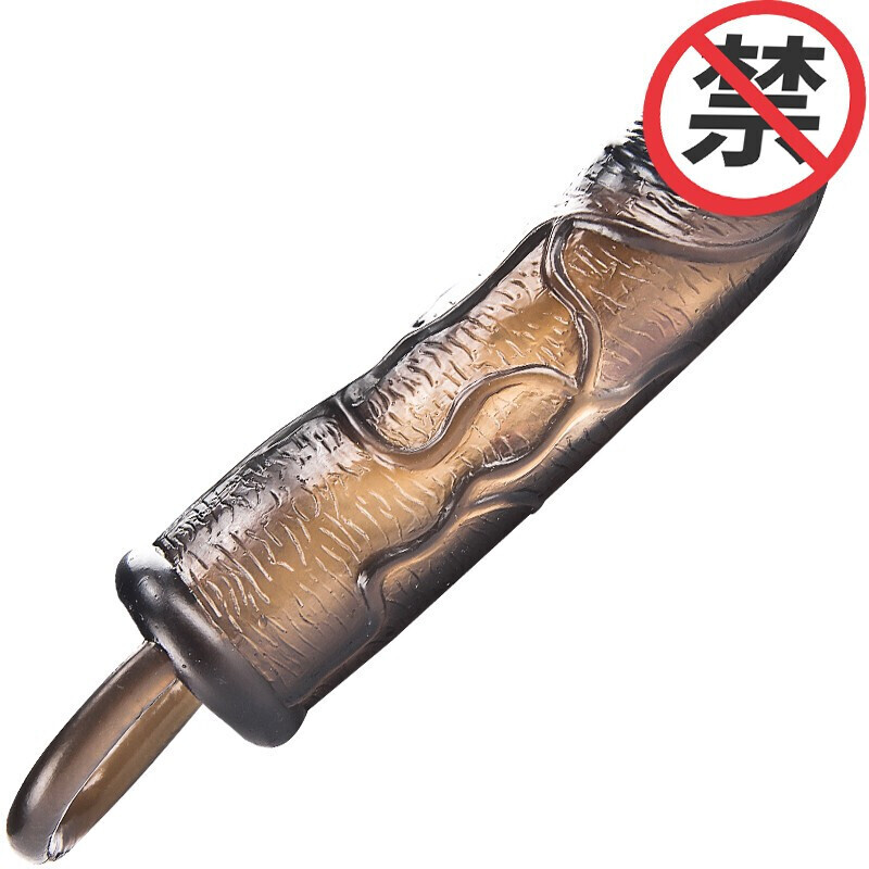 久爱 狼牙套男性 加长加粗锁精环房事时间环仿真阳具套套夫妻房事用品 另类玩具sm 款式D黑色总长13.5加粗0.5cm高清大图