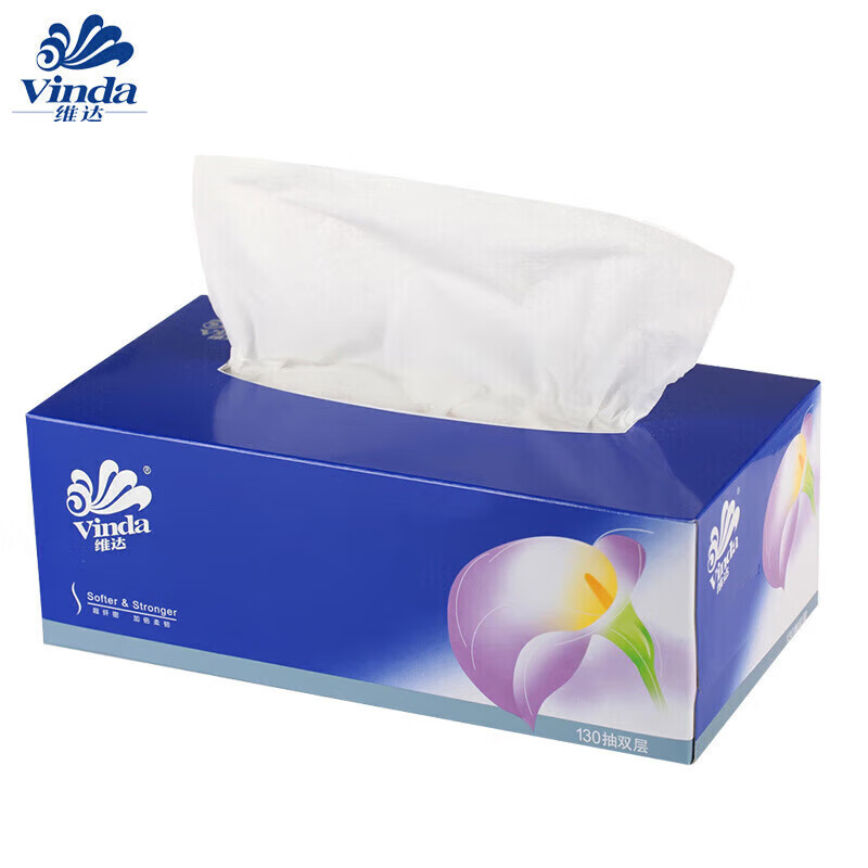 维达 V2055 盒装纸面巾190*195mm 3层*100抽*4盒*10提/件 单位:提高清大图