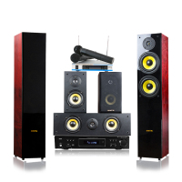 奔腾(BNTN)5.1声道木箱家庭影院 音响组合电视套装 家用KTV音响功放光纤同轴 卡拉ok木箱影院