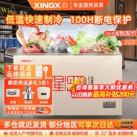 星星(XINGX)BD/BC-401A商用冰柜401升大容量卧式冷藏冷冻单温转换冷柜深冷速冻商用保鲜设备 顶开门