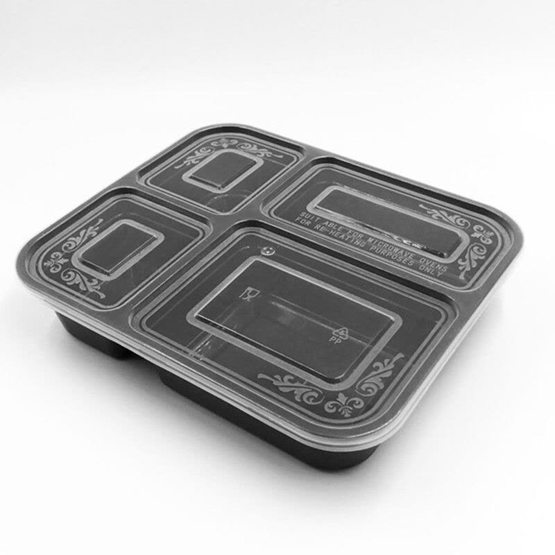 庭好 双格1000ml,150套 一次性饭盒 (计价单位:箱)图片