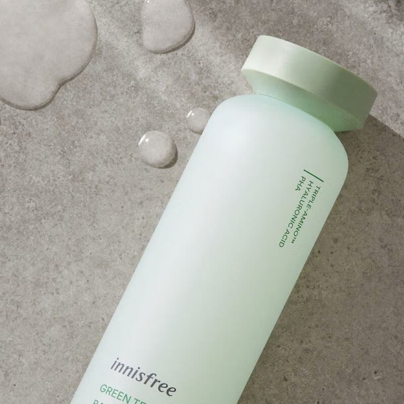 悦诗风吟(Innisfree)绿茶精萃全新升级补水保湿护肤套装清爽不粘腻控油平衡收缩毛孔 水乳2件套+3小样