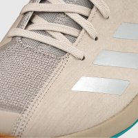 阿迪达斯 (adidas)羽毛球鞋 男女情侣款2018新品稳定透气跑步运动鞋减震耐磨乒乓球网球训练鞋 DA8867 浅棕