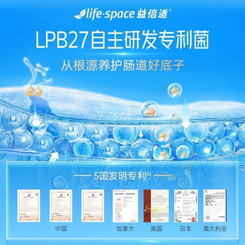 益倍适Life Space 960亿成人三倍PLUS益生菌30粒LPB27升级款 澳洲原装进口 守护肠道健康高清大图